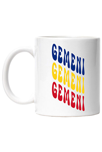 StoryGift Romania Cana Cuvantul Gemeni, in Culorile Steagului Romaniei, Rosu,...