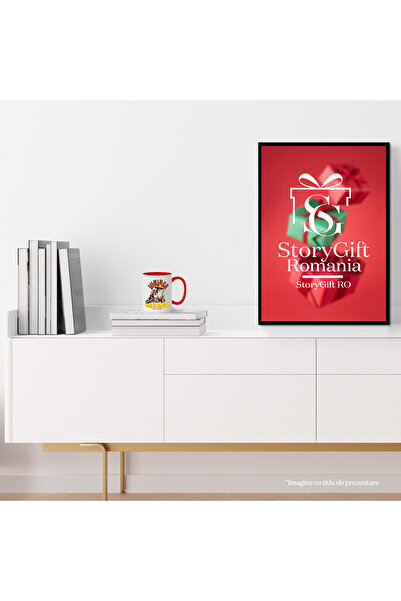 StoryGift Romania Mug Love grows in the garden, nature gardener skeletons, 330ml, Ceramic with Handles, With,STG