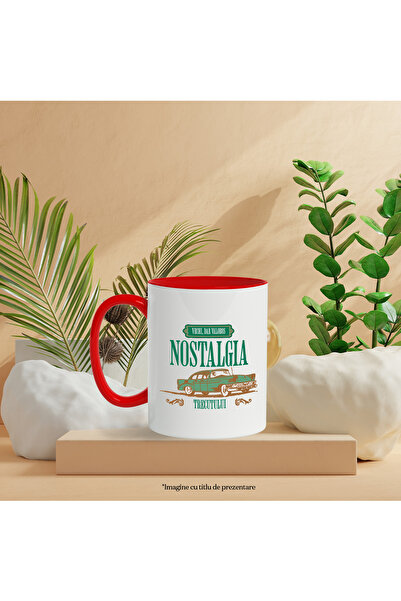 StoryGift Romania Mug nostalgia of the old but valuable past vintage car, 330ml, Ceramic with Ma, Cu, STG.