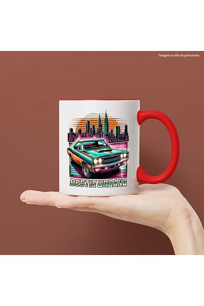 StoryGift Romania Urban Beast Mug Classic Race Car Racing Lovers, 330ml, Ceramic with, With, STG.