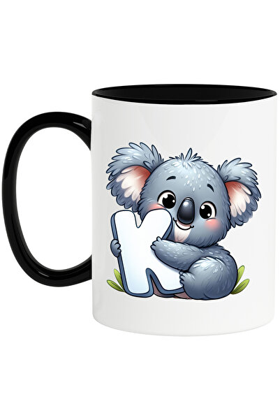 StoryGift Romania Cana cu un ursulet Koala cu litera "K", ilustratie, pentru ...