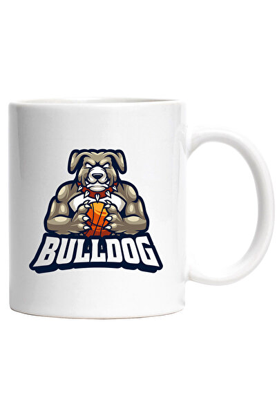 StoryGift Romania Cana Cu Mesaj Bulldog, Basketball, Emblema, Minge, Sport, Z...