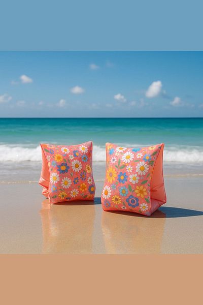 welcomein Floral Patterned Sleeves Suitable for Pool and Sea Use 23X15 cm 3-6 Years