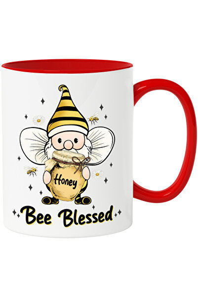 StoryGift Romania Cana cu un pitic costumat in albina tinand un borcan cu mie...