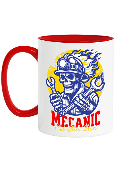 StoryGift Romania Cana cu Schelete Uman Cu Palarie In Flacari Iubitorii de Ma...