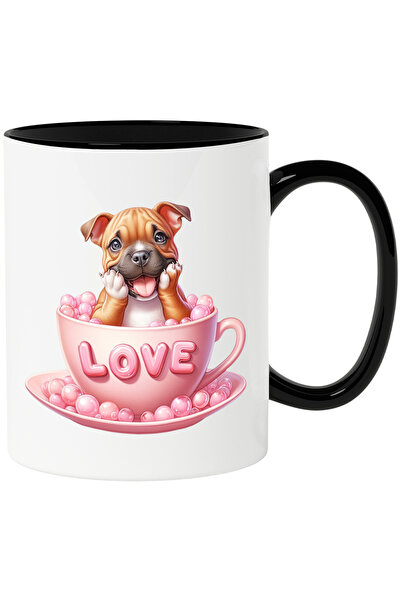 StoryGift Romania Cana cu un catel jucaus care sta intr-o ceasca pe care scri...