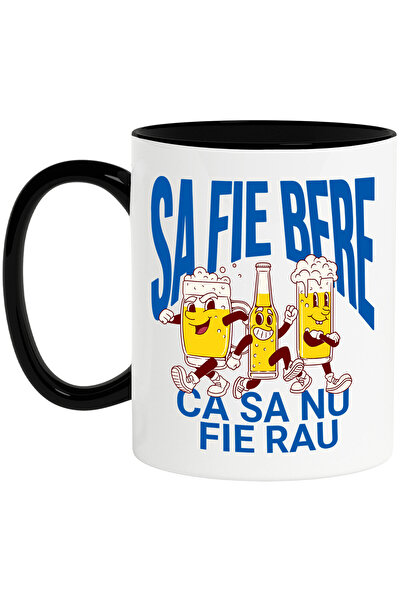 StoryGift Romania Cana cu Grup De Prieteni Pahar Halba Si sticla De Bere Text...