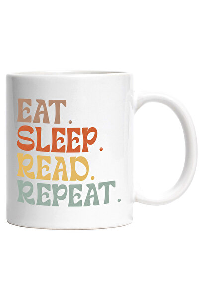 StoryGift Romania Cana cu textul "Eat. Sleep. Read. Repeat." - mananca dormi ...