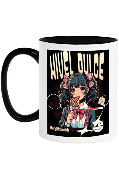 StoryGift Romania Cana Nivel Dulce fata cu acadea anime joc video, 330ml, Cer...