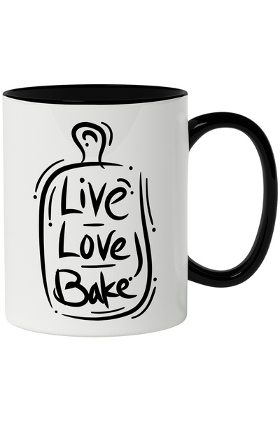 StoryGift Romania Cana Cu Mesaj In Engleza Live Love Bake, Iubire, Copt, Fund...