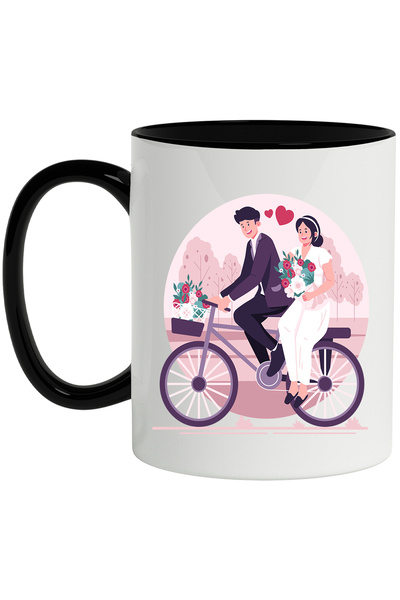 StoryGift Romania Cana Cu Nunta, Bicicleta, Flori, Iubire, Cuplu, Mire, Mirea...