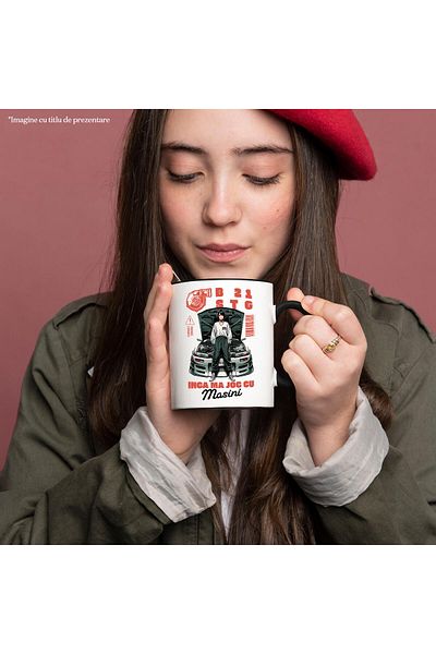 StoryGift Romania Mug with Anime Girl Street Style Text B 21 STG I Still Play With Cars, Sky, With