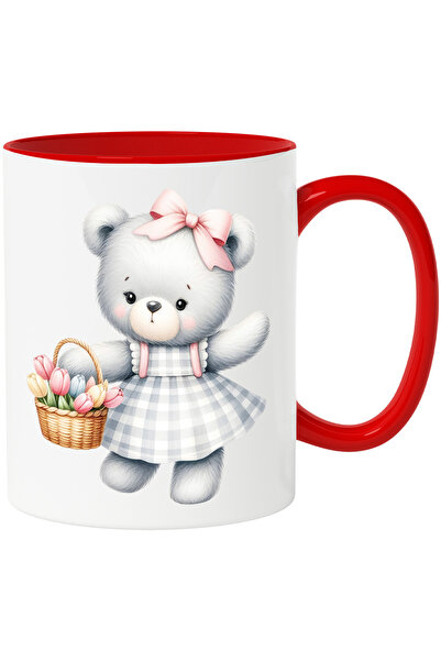 StoryGift Romania Cana cu o ursoaica in rochie | ilustratie | tine un cos cu ...