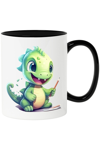 StoryGift Romania Cana cu un dinozaur verde care are un creion | ilustratie |...