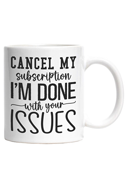 StoryGift Romania Cana cu mesajul "Anuleaza-mi abonamentul, sunt satul de pro...