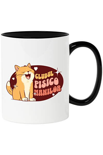 StoryGift Romania Cana Clubul Pisicomanilor pisica galbena cascand motan, 330...
