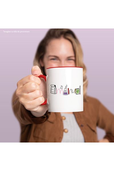 StoryGift Romania Mug With The Name Emanuel, And Funny Message, Curious, Sociable, Galagio, 330ml, Wax, With,STG.