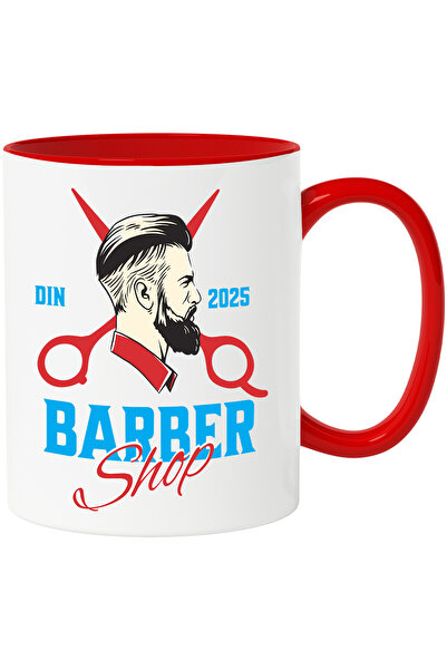 StoryGift Romania Cana cu Barbat Profil uman Intrumente Frizerie Text Barber ...