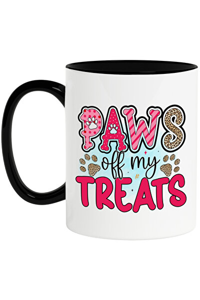 StoryGift Romania Cana cu mesajul "Paws off my Treats", caine, animal de comp...