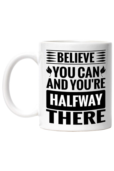 StoryGift Romania Cana cu mesaj motivational "Crezi ca poti si esti deja la j...