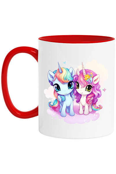 StoryGift Romania Cana cu 2 unicorni | ilustratie | norisori | veseli | feric...