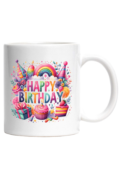 StoryGift Romania Cana cu mesajul "Happy birthday" | cadouri | prajituri | la...