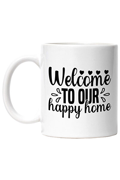 StoryGift Romania Cana cu inimioare si mesajul "Welcome to our happy home" - ...