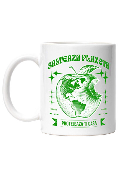 StoryGift Romania Cana salveaza planeta, pamant in forma de mar muscat, 330ml...