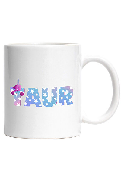 StoryGift Romania Cana Cu Numele Taur, Unicorn, Printesa, Fairytale, Dragut, 330ml, Ceramic cu Man, Cu Maner Alb