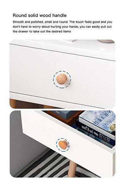 soufa dibaj Large-Capacity MDF Engineering Board Storage Home Bedside Coffee Table And Nightstand With Drawer