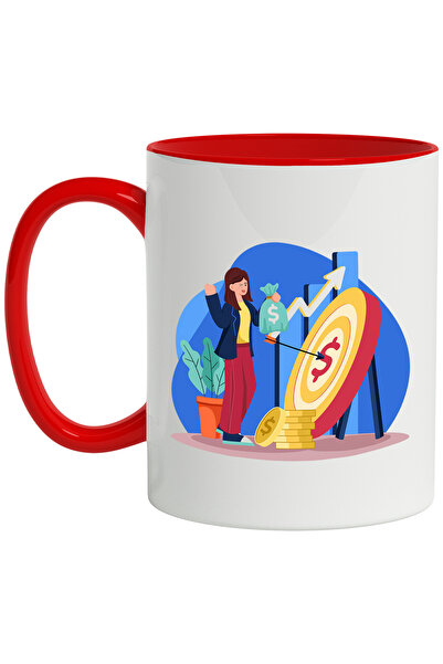 StoryGift Romania Cana Cu Tinta, Moneda, Bani, Sacou, Multicolor 330 ml, Cera...