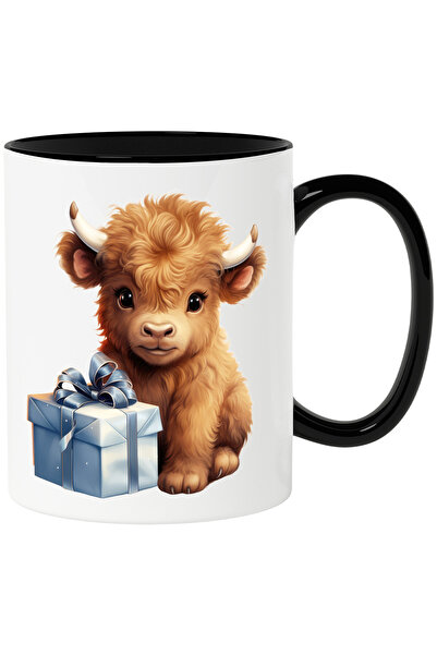 StoryGift Romania Cana cu un pui de zimbru care are un cadou | ilustratie | a...