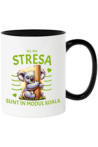 StoryGift Romania Cana urs koala, nu ma stresa sunt in modul koala , 330ml, C...