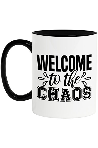 StoryGift Romania Cana cu mesajul in engleza "Welcome to the chaos" - bun-ven...