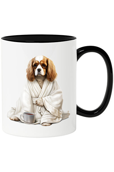 StoryGift Romania Cana cu un catel serios care are un capod alb | cana cu cea...