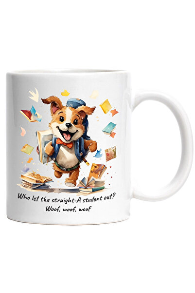 StoryGift Romania Cana cu un catelus vesel care se duce la scoala | ilustrati...