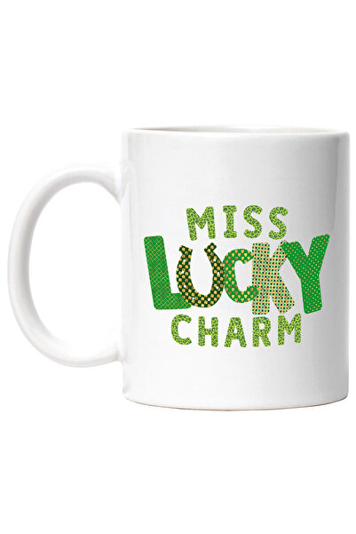 StoryGift Romania Cana cu mesajul "Miss lucky charm", ilustratie, motivationa...