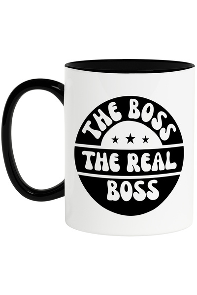 StoryGift Romania Cana cu stelute si textul "The boss, the real boss" - adeva...