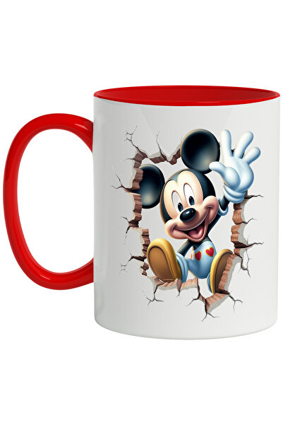 StoryGift Romania Cana Cu Mickey Mouse, Zid, Inimi, Desene, Disney, Manusi, M...