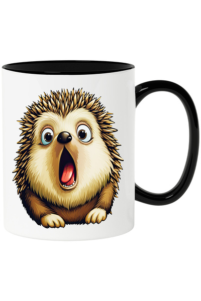 StoryGift Romania Cana cu un arici socat | ilustratie | uimit | mirat | a vaz...