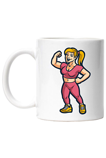 StoryGift Romania Cana Cu Femeie, Sala, Gym, Sport, Echipament, Adidasi, Mult...