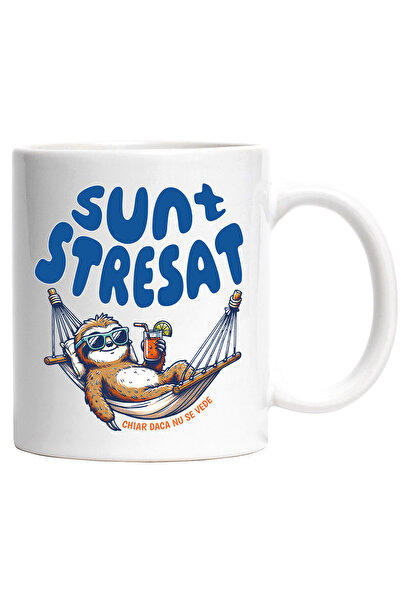 StoryGift Romania Cana Animal Lenes Cu Cocktail in hamac Text Haios Sunt Stre...