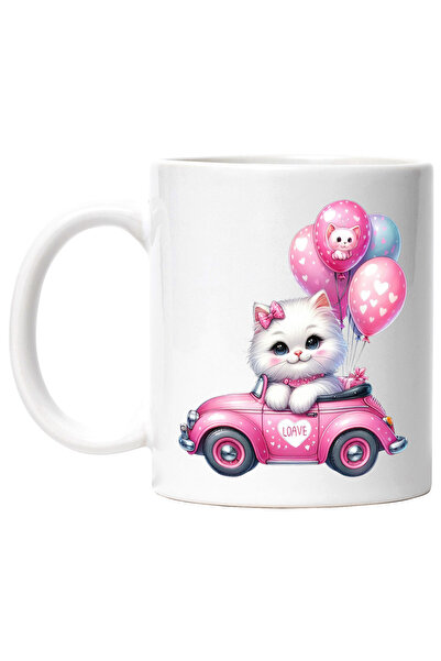 StoryGift Romania Cana cu o pisicuta imbujorata care se plimba cu o masinuta ...