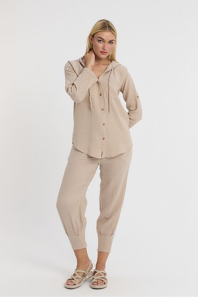 Heaven Ephesus Muslin Door Shirt and Pants Set -1030-2030-