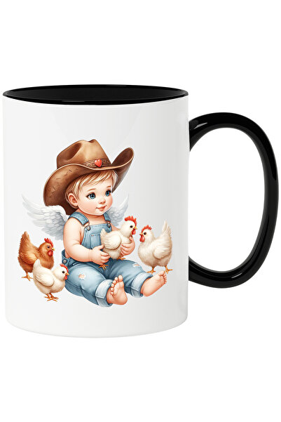 StoryGift Romania Cana cu un bebelus cu aripi care sta printre gaini | ilustr...