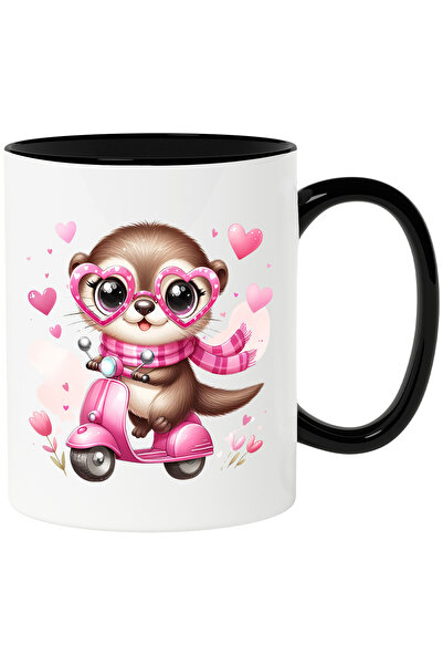 StoryGift Romania Cana cu o vidra care se plimba cu scuterul | ilustratie | c...