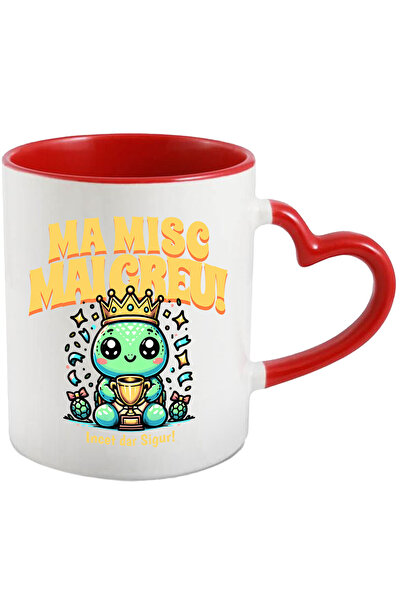 StoryGift Romania Cana Testoasa Campion - Ma misc mai greu, 330ml, Ceramica c...