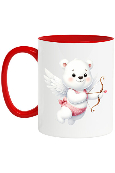 StoryGift Romania Cana cu un ursulet alb care trage cu arcul | ilustratie | C...