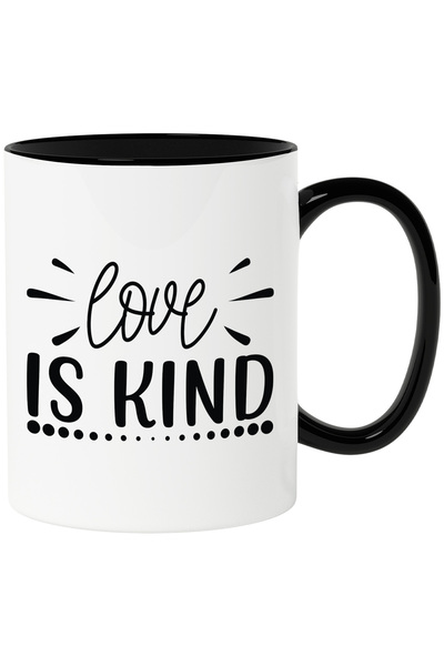 StoryGift Romania Cana cu textul in engleza "Love is kind" - iubirea inseamna...