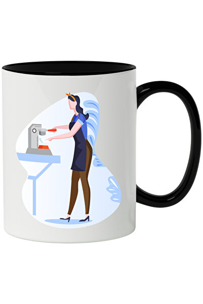 StoryGift Romania Cana Cu Espressor, Cafea, Ceasca, Multicolor 330 ml, Cerami...